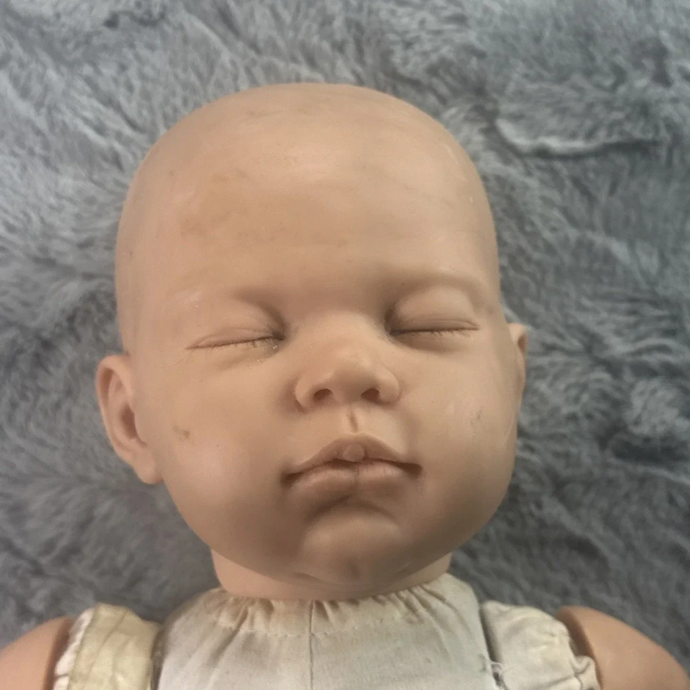 Nines d'Onil Spain Sleeping Baby Doll Cloth Body Vinyl Limbs For Parts Repair